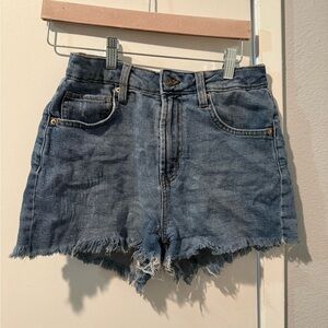 Wild Fable Blue Frayed Jean Shorts